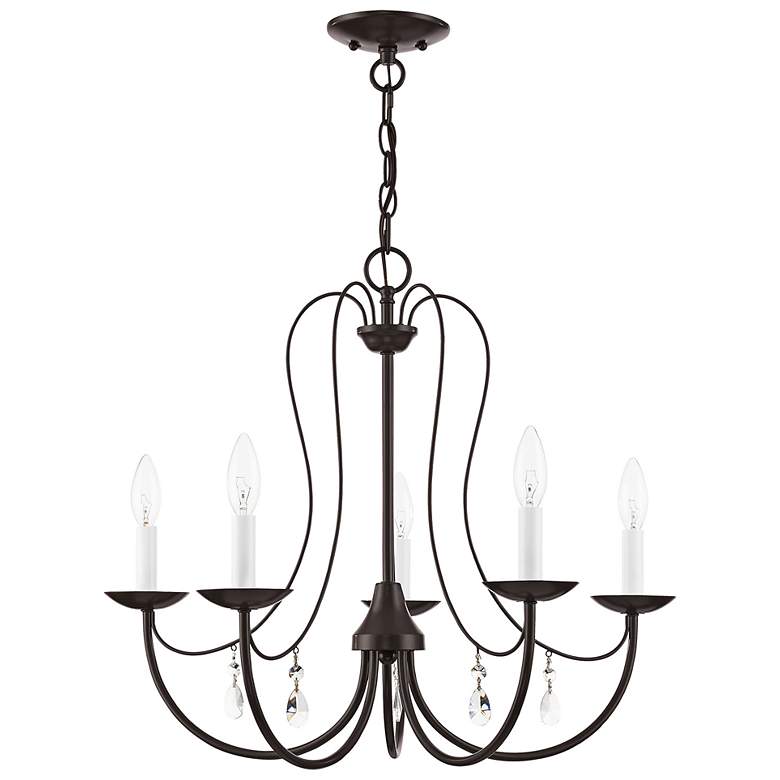 Image 5 5 Light English Bronze Chandelier more views