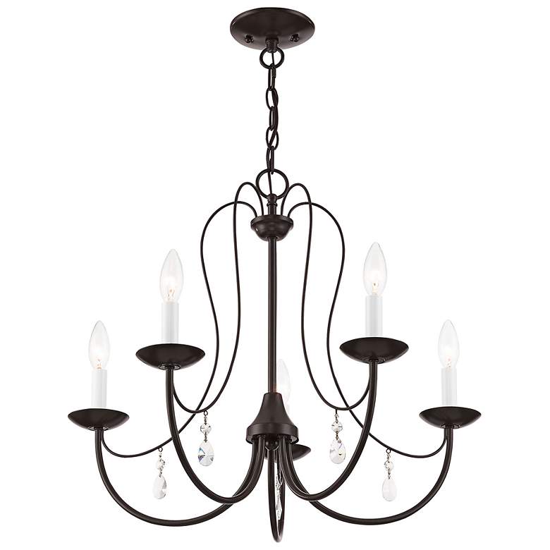 Image 6 5 Light English Bronze Chandelier more views