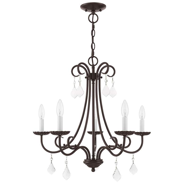 Image 3 5 Light English Bronze Chandelier more views