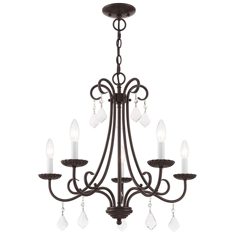 Image 4 5 Light English Bronze Chandelier more views