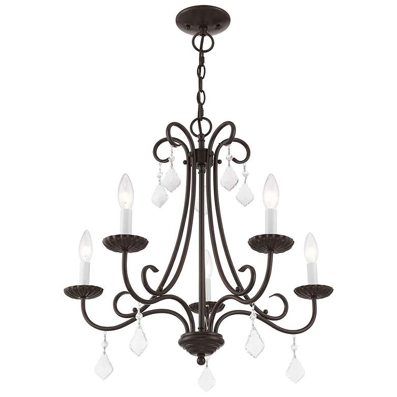 Image 5 5 Light English Bronze Chandelier more views