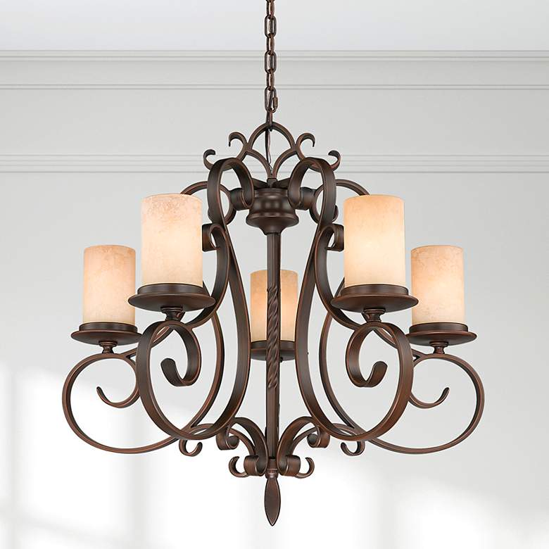 Image 1 5 Light Imperial Bronze Chandelier