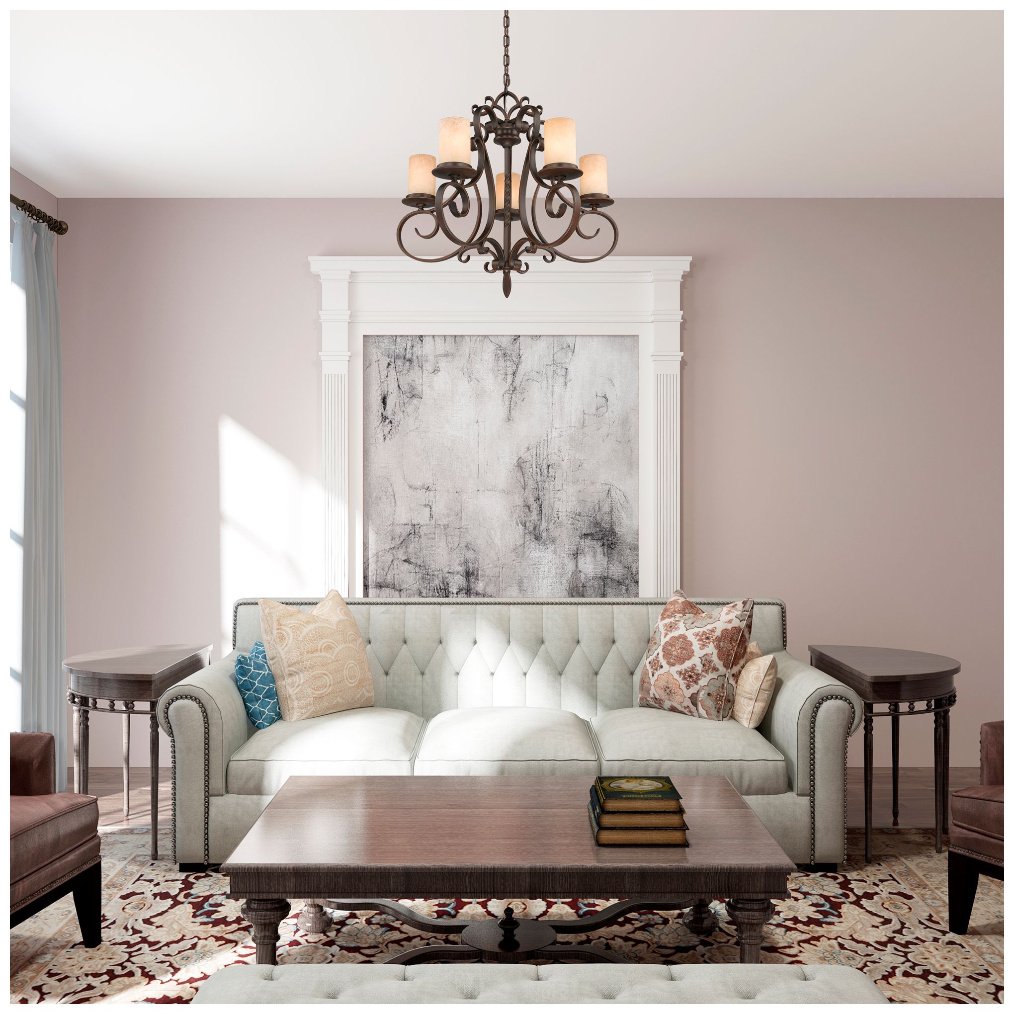 5 Light Imperial Bronze Chandelier