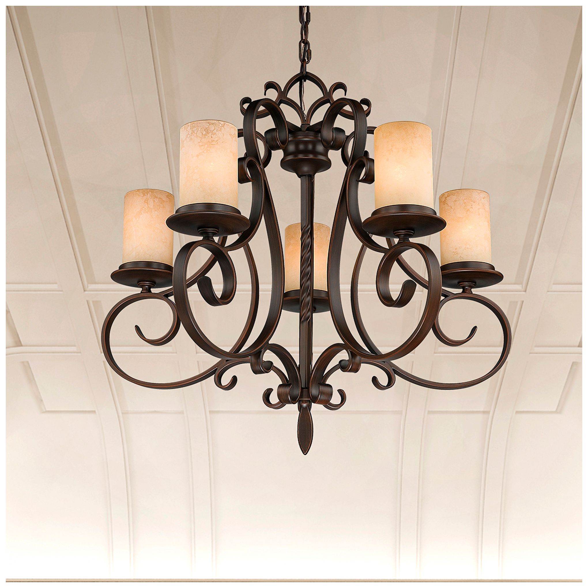 5 Light Imperial Bronze Chandelier