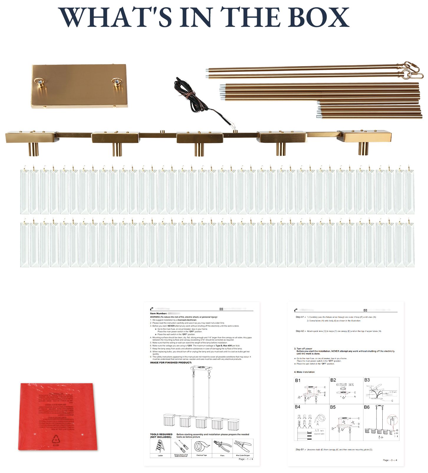Image 7 5-Light Island Chandelier more views