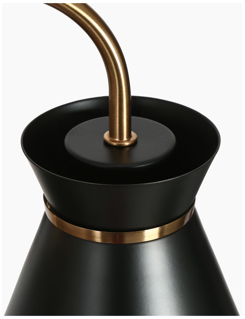 Image 2 5-Light Matte Black and Plating Brass Chandeliers more views
