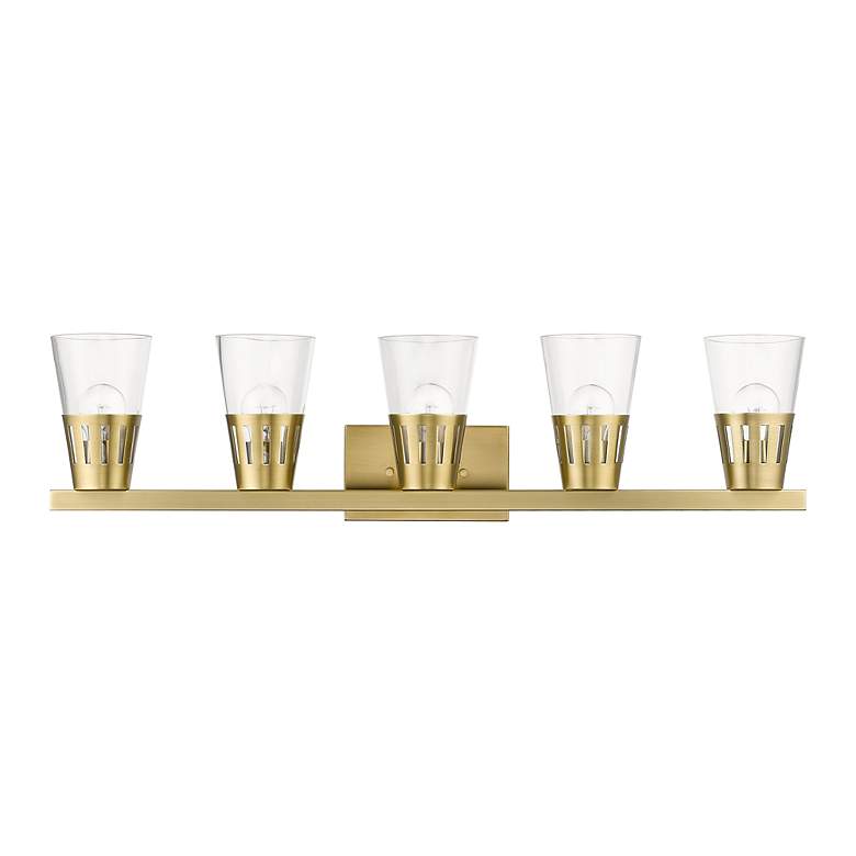 Image 4 5 Light Natural Brass Large Vanity Sconce more views