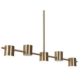 Image1 of 5-Light Plating Brass LED Island Lamp
