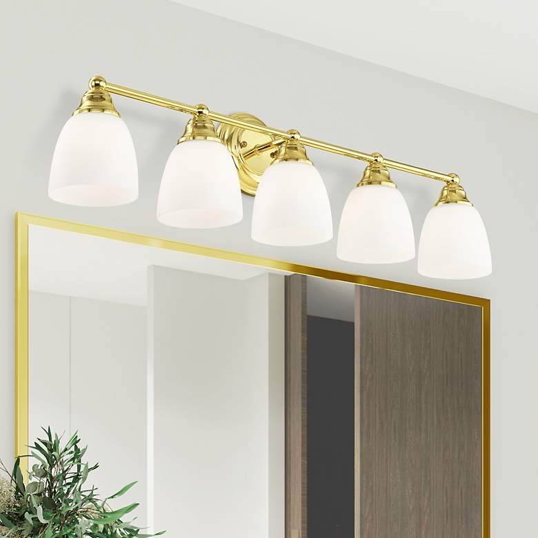 Image 1 5 Light Polished Brass Bath Vanity
