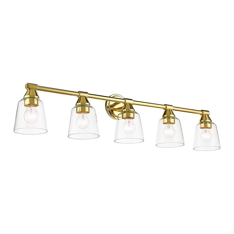 Image 6 5 Light Polished Brass Large Vanity Sconce more views