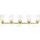 5 Light Polished Brass Large Vanity Sconce