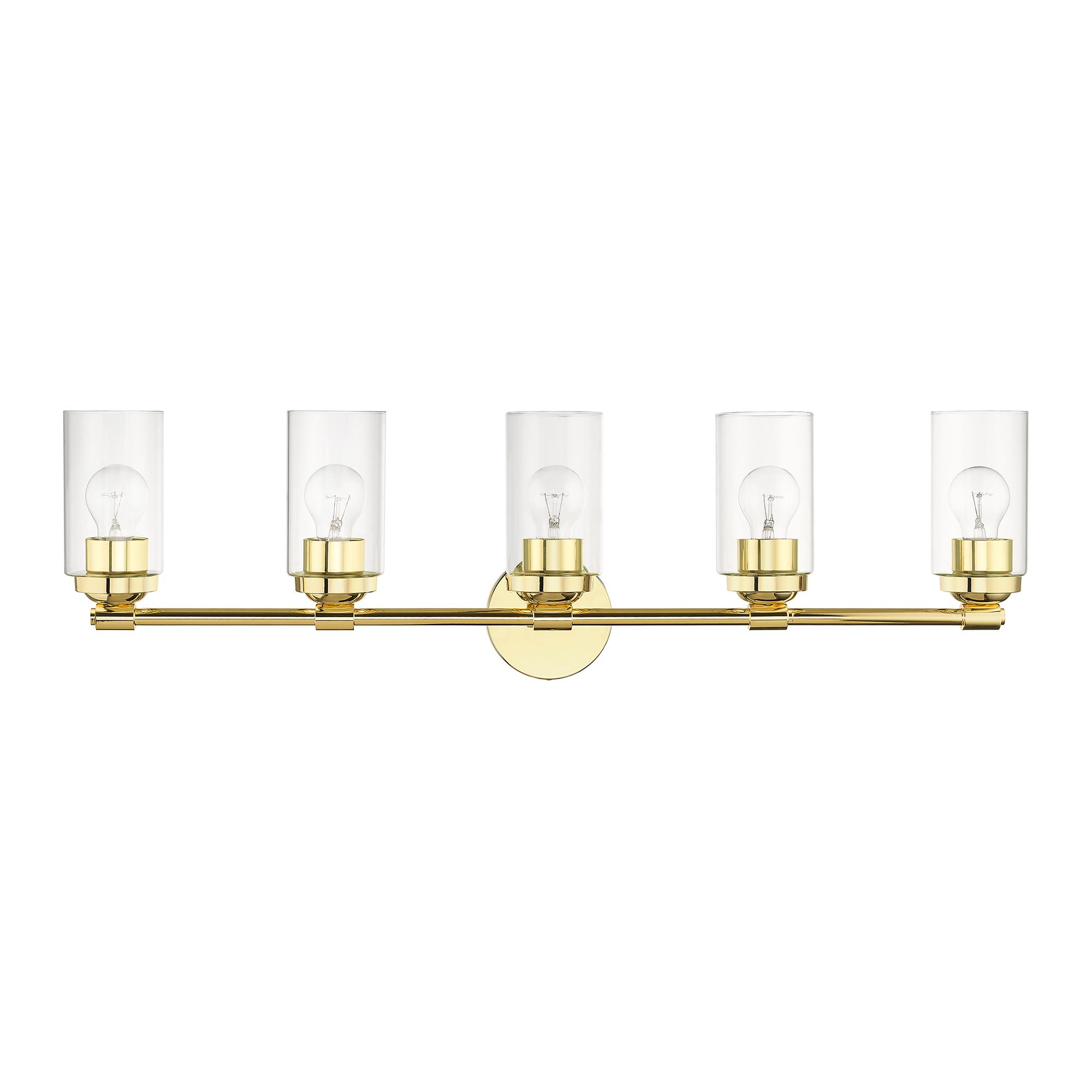 Image 4 5 Light Polished Brass Large Vanity Sconce more views