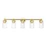 5_5 Light Polished Brass Large Vanity Sconce more views