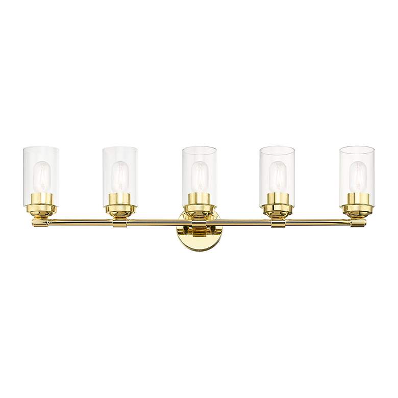 Image 6 5 Light Polished Brass Large Vanity Sconce more views
