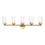 6_5 Light Polished Brass Large Vanity Sconce more views