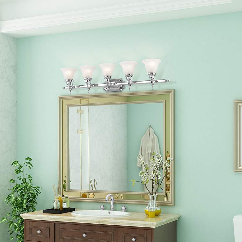 Image 6 5 Light Polished Chrome Bath Vanity more views
