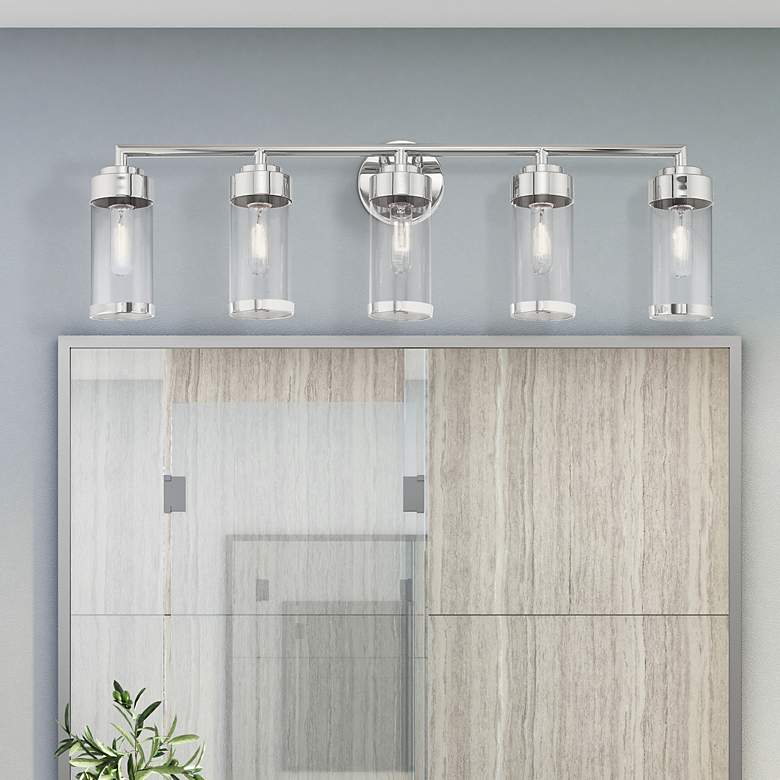 Image 1 5 Light Polished Chrome Bath Vanity