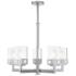 5 Light Polished Chrome Chandelier