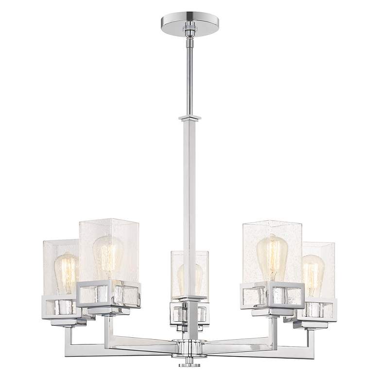 Image 4 5 Light Polished Chrome Chandelier more views