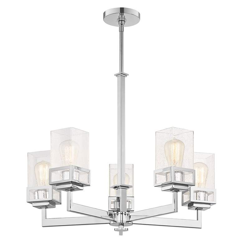 Image 5 5 Light Polished Chrome Chandelier more views