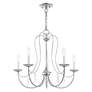Thumbnail4 of 5 Light Polished Chrome Chandelier more views