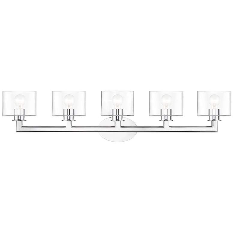 Image 1 5 Light Polished Chrome Extra Large Vanity Sconce