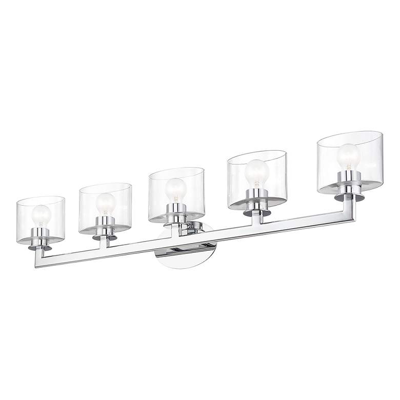 Image 5 5 Light Polished Chrome Extra Large Vanity Sconce more views