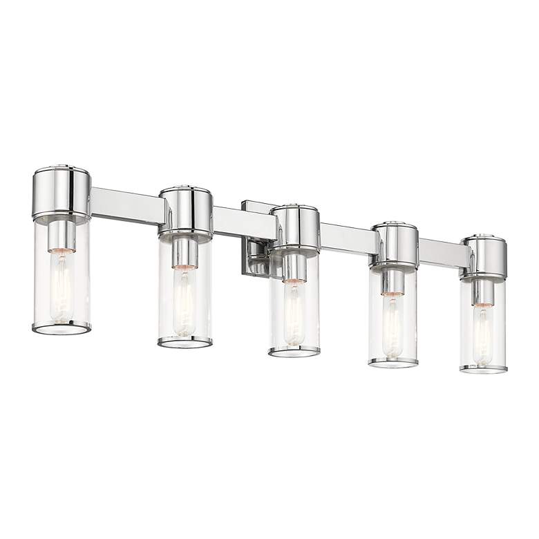 Image 6 5 Light Polished Chrome Large Vanity Sconce more views
