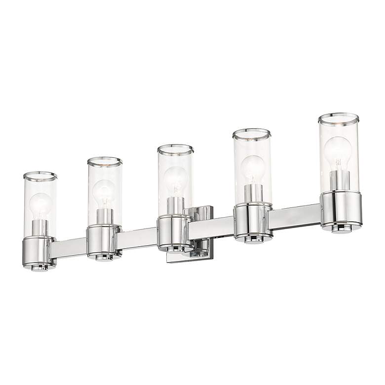 Image 7 5 Light Polished Chrome Large Vanity Sconce more views