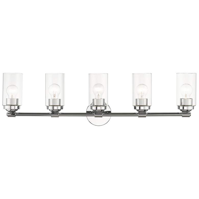 Image 2 5 Light Polished Chrome Large Vanity Sconce