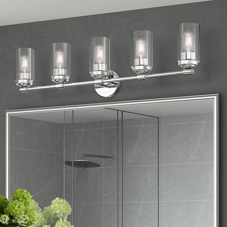 Image 1 5 Light Polished Chrome Large Vanity Sconce