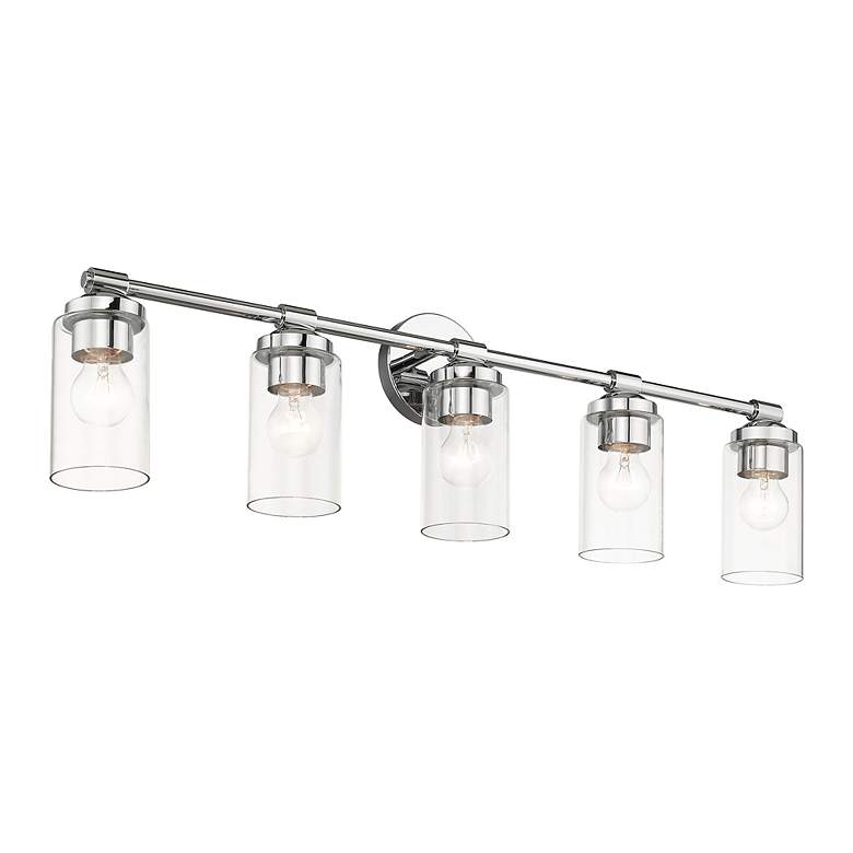 Image 7 5 Light Polished Chrome Large Vanity Sconce more views