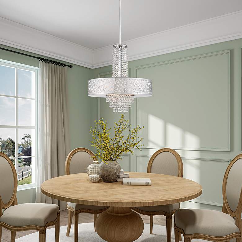 Image 7 5 Light Polished Chrome Pendant Chandelier more views
