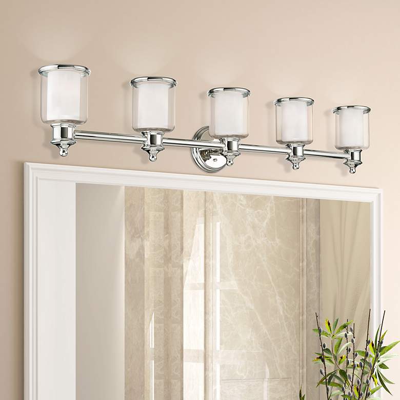 Image 1 5 Light Polished Nickel Bath Vanity