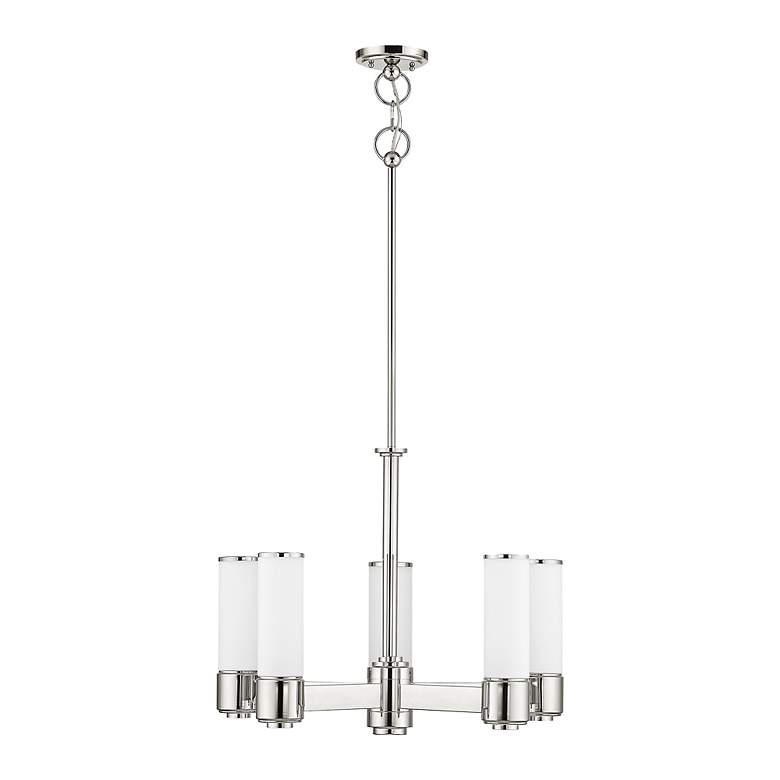 Image 3 5 Light Polished Nickel Dinette Chandelier more views