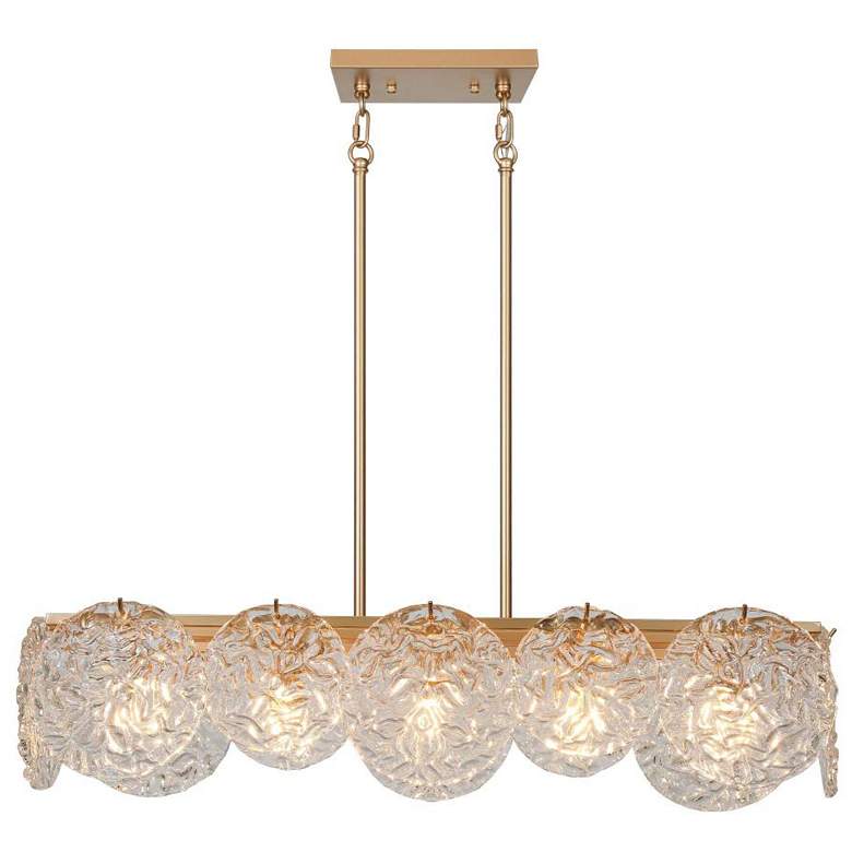 Image 1 5-Light Satin Gold Island Lamp