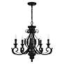 3_5 Light Shiny Black Chandelier more views