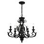 4_5 Light Shiny Black Chandelier more views
