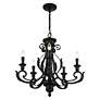 5_5 Light Shiny Black Chandelier more views