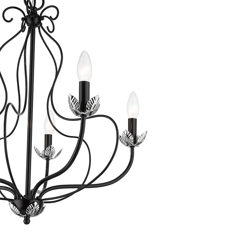 Image 5 5 Light Shiny Black Chandelier more views
