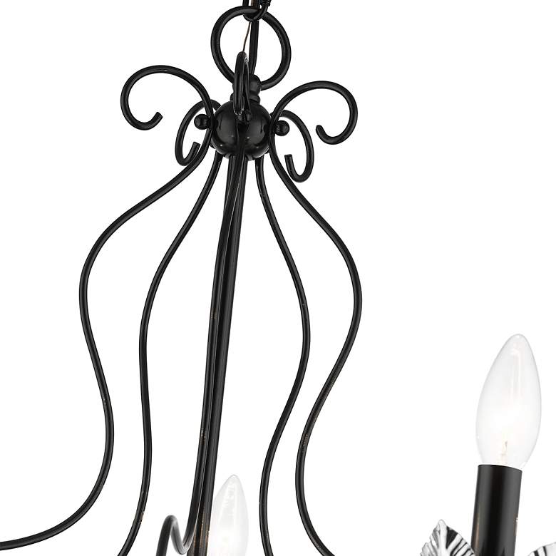 Image 6 5 Light Shiny Black Chandelier more views