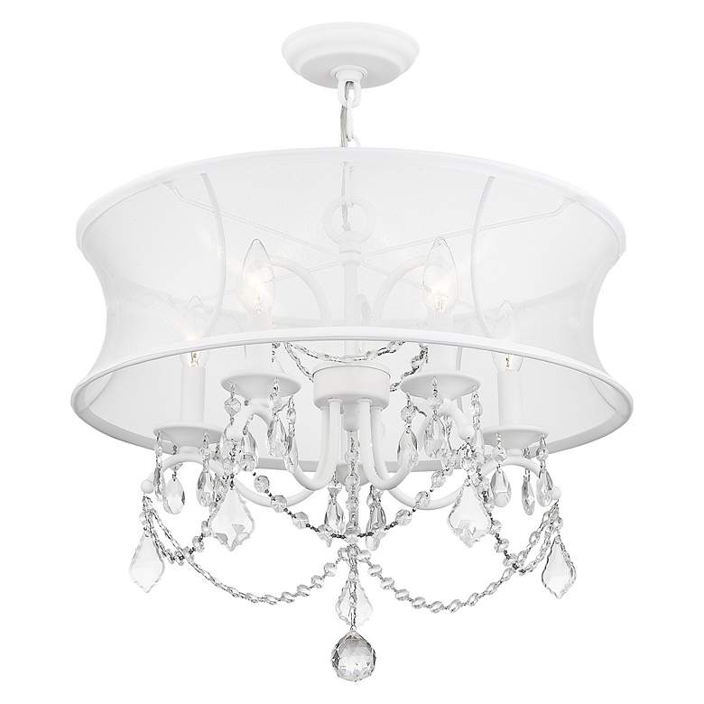 Image 5 5 Light White Chandelier more views