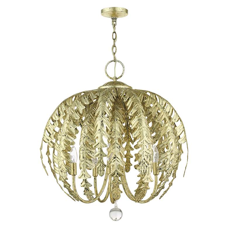 Image 4 5 Light Winter Gold Chandelier more views