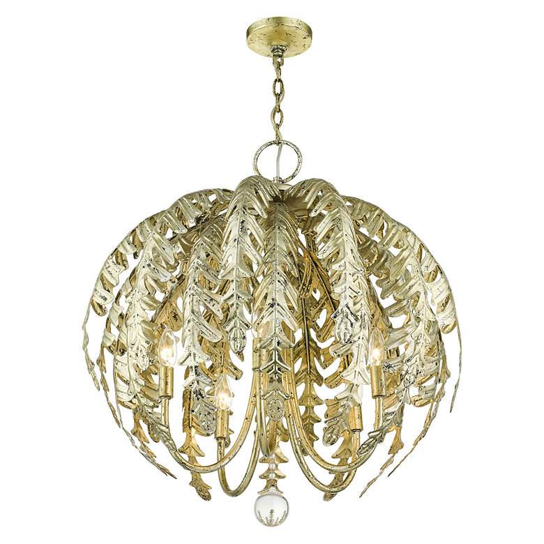 Image 6 5 Light Winter Gold Chandelier more views