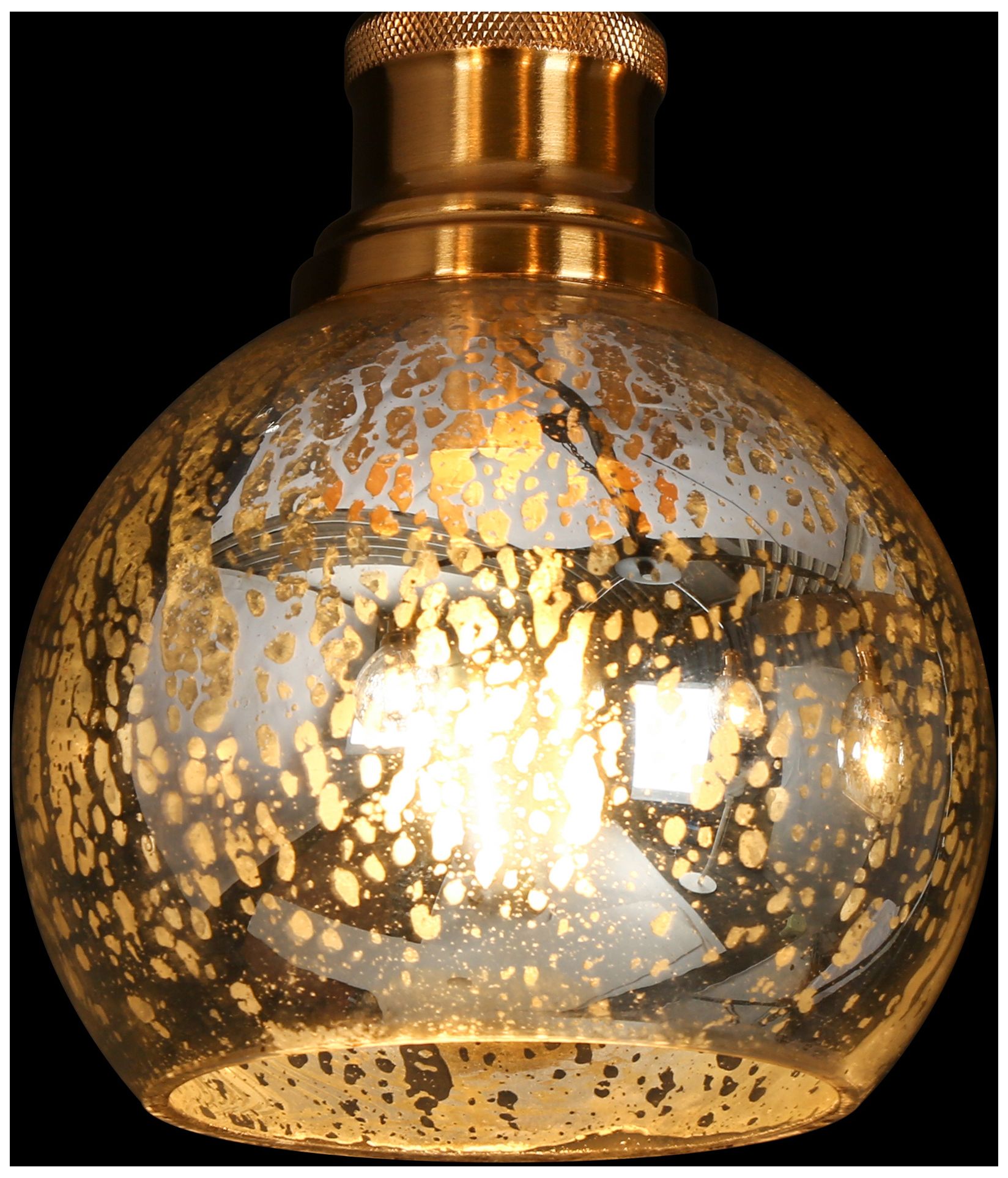 Image 3 5-Lights 28.3"W Black Brass Chandelier more views