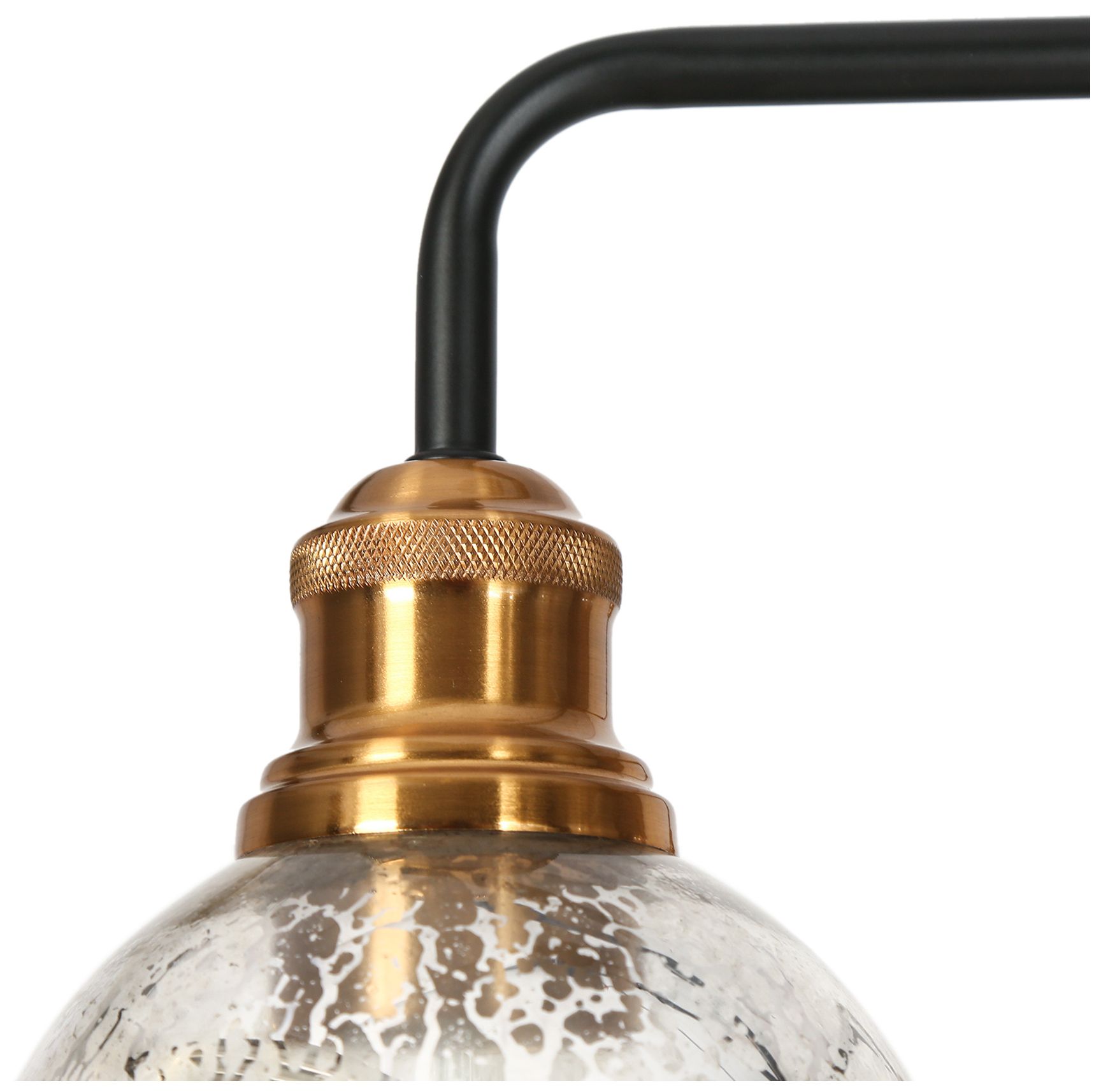 Image 6 5-Lights 28.3"W Black Brass Chandelier more views