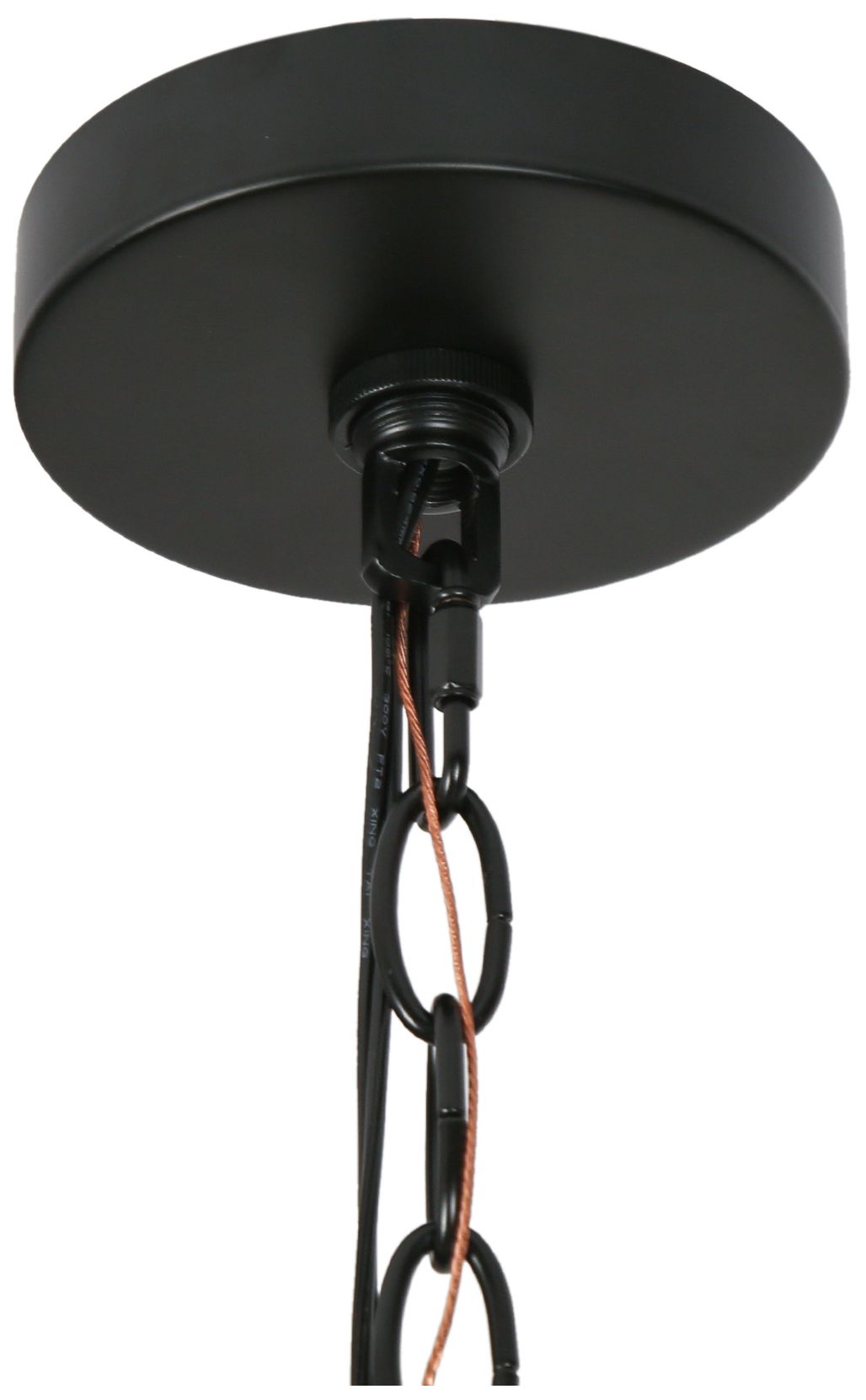 Image 7 5-Lights 28.3"W Black Brass Chandelier more views