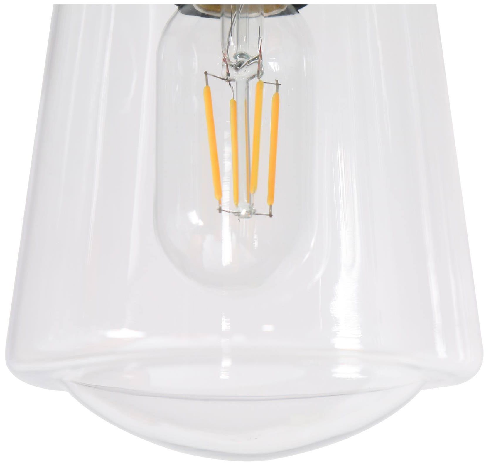 Image 3 5-Lights 29.5"W Flat Black and Imitation Electroplated Copper Chandelier more views