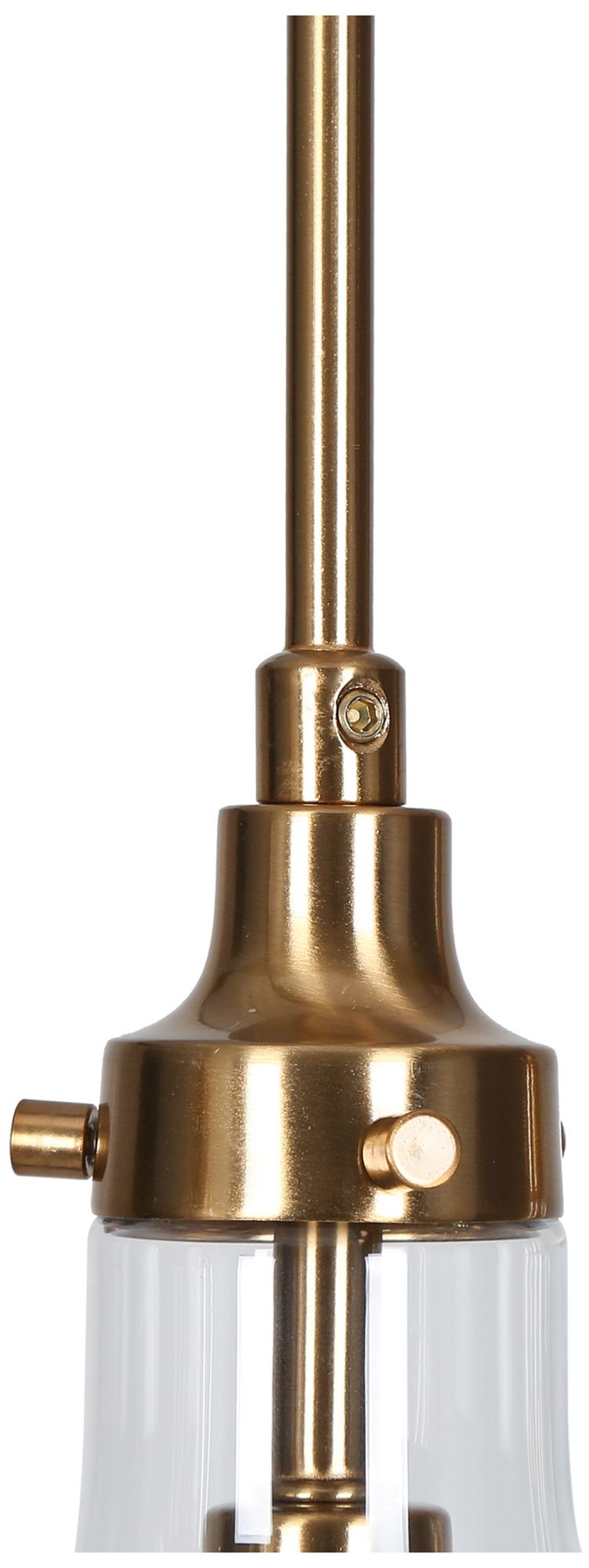 Image 2 5-Lights 31.9"W Linear Matt Black and Plated Brass Chandelier more views