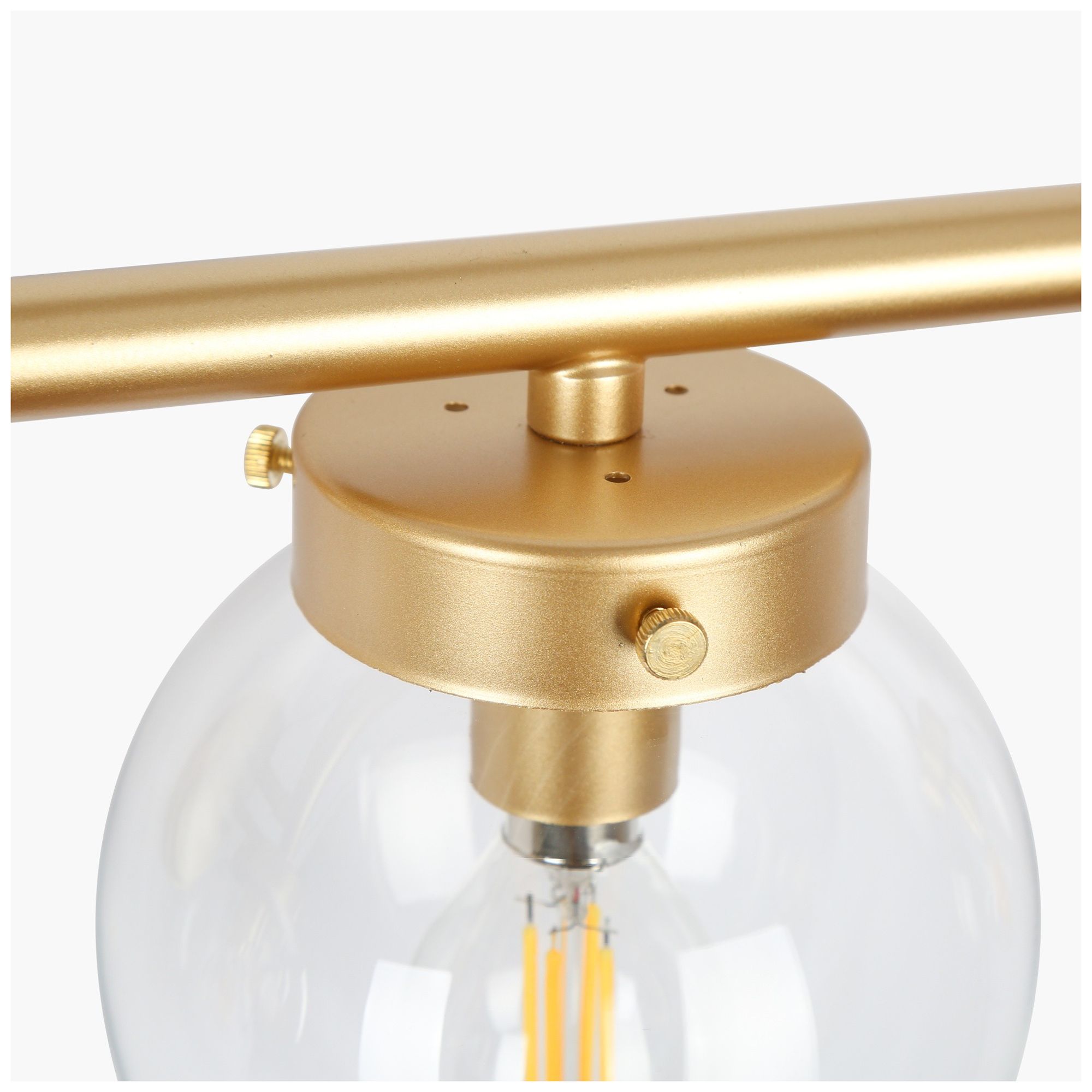 Image 4 5-Lights 34.3"W Globe Gold Wall Lamp more views